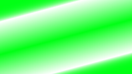 A bright and vibrant abstract background featuring a smooth diagonal gradient transition between intense green and pure white