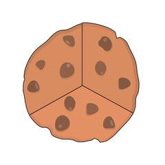 Chocolate Chip Cookie Illustration
