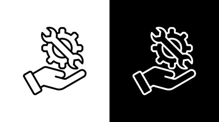 Service With Icon Set Design