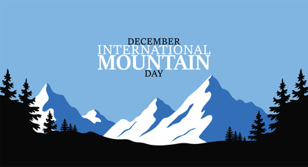 International Mountain Day Nature Awareness Poster