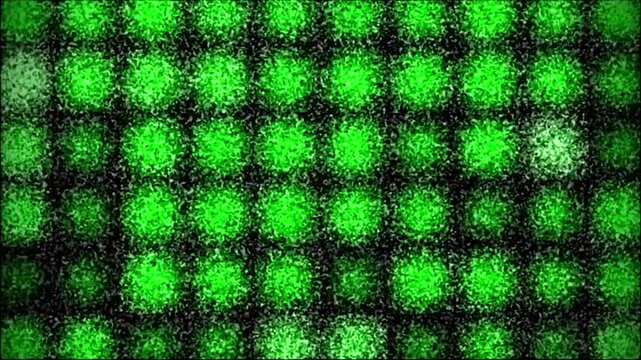 Dynamic abstract green pattern pulsates with vibrant energy and movement
