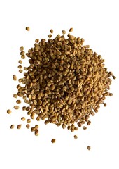 coriander seeds isolated on white background