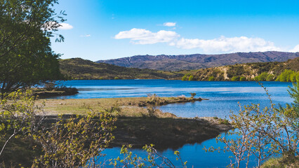 central oatgo new zealand landscape scenery beautiful outdoors nature hills lake sky