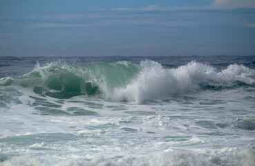Wave crashing down