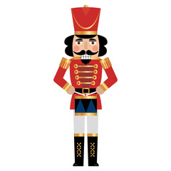 Christmas nutcrackers toy soldier with a drum