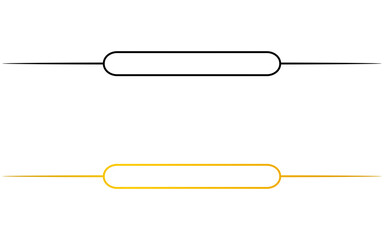 Rounded capsule text highlight line &ndash; A capsule highlight line made to frame small captions, headers, announcements, organize layouts, and add tidy accents to visual designs