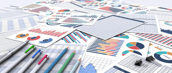 ビジネス書類と文房具