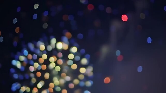 Abstract Fireworks Display - A Celebration of Light and Color.