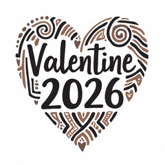 vector illustration happy valentine day 2026
