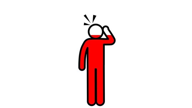 Hypertension animation showing rising blood pressure levels.