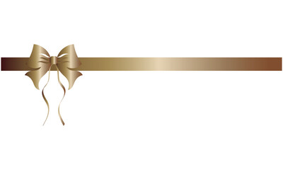Fototapeta premium Luxurious golden ribbon with a shiny bow centered on a dark background, ideal for gift themes, celebrations, invitations, and festive designs. 