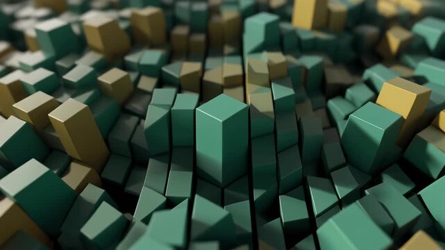 Abstract geometric shapes rotatitions