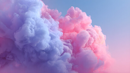 Fototapeta premium Pink blue clouds in the sky