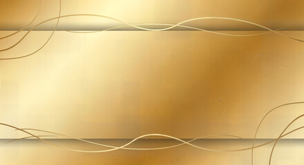 Elegant abstract background with a golden gradient and delicate swirling lines.