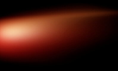 Soft orange light blur wide glow on black background