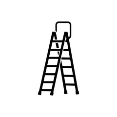 Ladder Icon – Construction and Work Safety Symbol