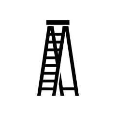 Ladder Icon – Construction and Work Safety Symbol