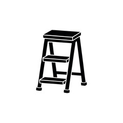 Ladder Icon – Construction and Work Safety Symbol