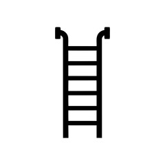 Ladder Icon – Construction and Work Safety Symbol
