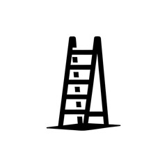 Ladder Icon – Construction and Work Safety Symbol