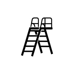 Ladder Icon – Construction and Work Safety Symbol