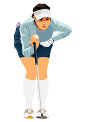 女子プロゴルファー