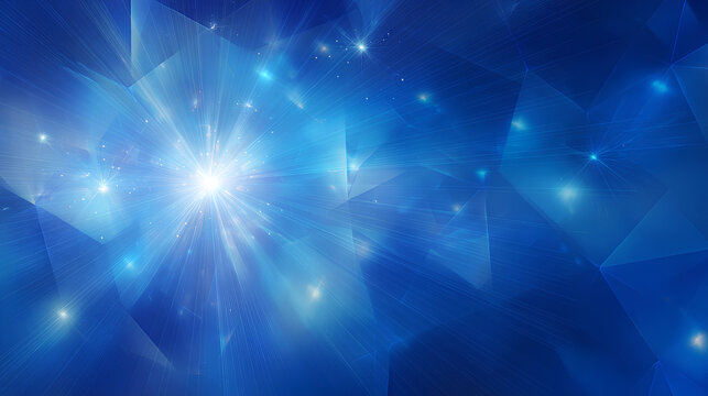 Sparkling and Shining Blue Prism Light Background Stock Illustration 
