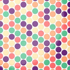 背景素材_タイル_丸_カラフル