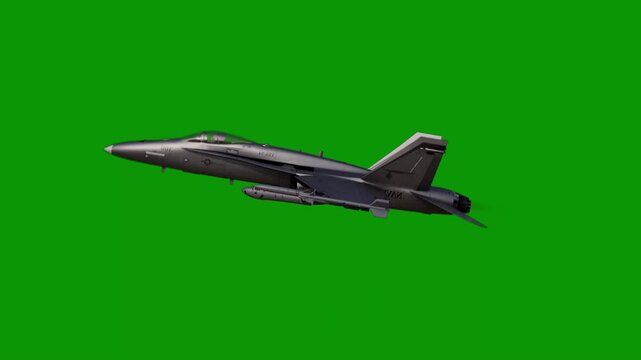 Fighter jet flying with sharp turns and precise movements, ideal for military video projects.
