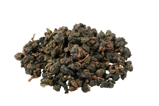 透明背景（png）に凍頂烏龍茶の茶葉