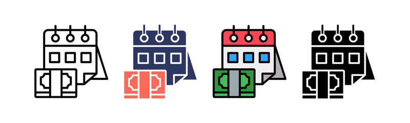 Scheduling multiple icon