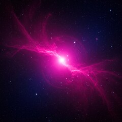 A breathtaking celestial display featuring vibrant magenta and deep indigo colors swirling across the vast, infinite universe in an ethereal starlight show ,astronomy ,abstract ,mysterious