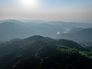 Fototapeta premium Mountain scenery, mountains in the mist