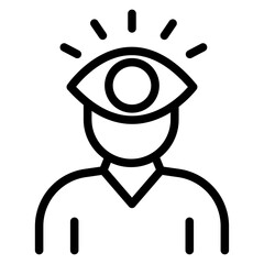 Fraud Awareness Line Icon of Corporate Fraud Icon Set