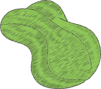 Green dual bulge climbing hold