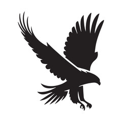 Fototapeta premium eagle silhouette vector illustration