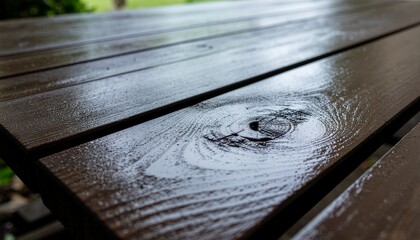High-detail close-up of a weathered wooden plank with distinctive grain and knots.