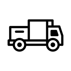 Ground Freight Line Icon of Global Shipping Icon Set
