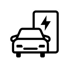 EV Charging Line Icon of Energy Storage Icon Set