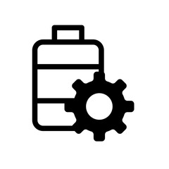 Battery Maintenance Line Icon of Energy Storage Icon Set