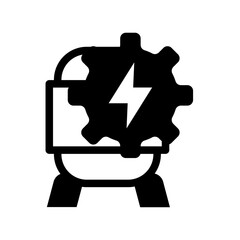 Grid Energy Storage Line Icon of Energy Storage Icon Set