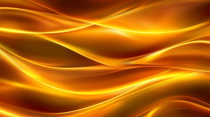 Abstract golden wave background with flowing lines and vibrant gradients, a dynamic display