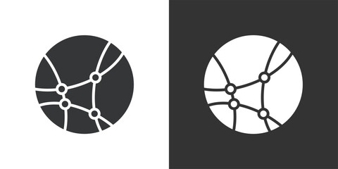 Global Network icon. Solid glyph series icon
