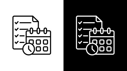 Compliance Calendar With Icon Set Design