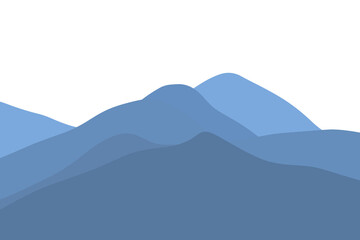 Blue Mountain Range Illustration