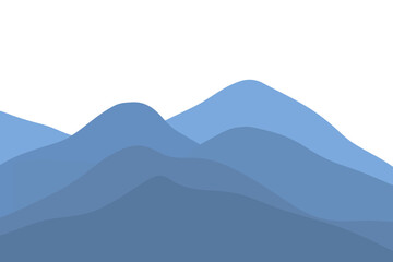 Blue Mountain Range Illustration