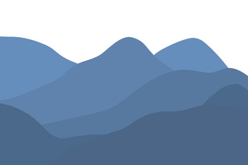 Blue Mountain Range Illustration