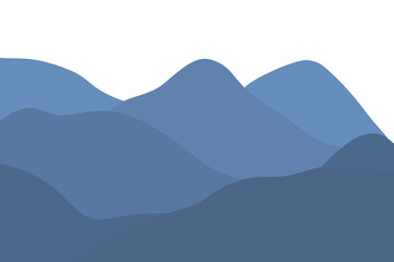 Blue Mountain Range Illustration