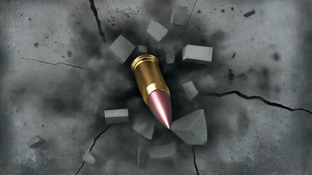 A black metal bullet hammer rests beside a gold chisel and a business pen with ink objects on a tool equipment surface