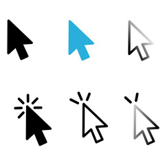  Mouse Arrow Cursor Icon with Some Colour